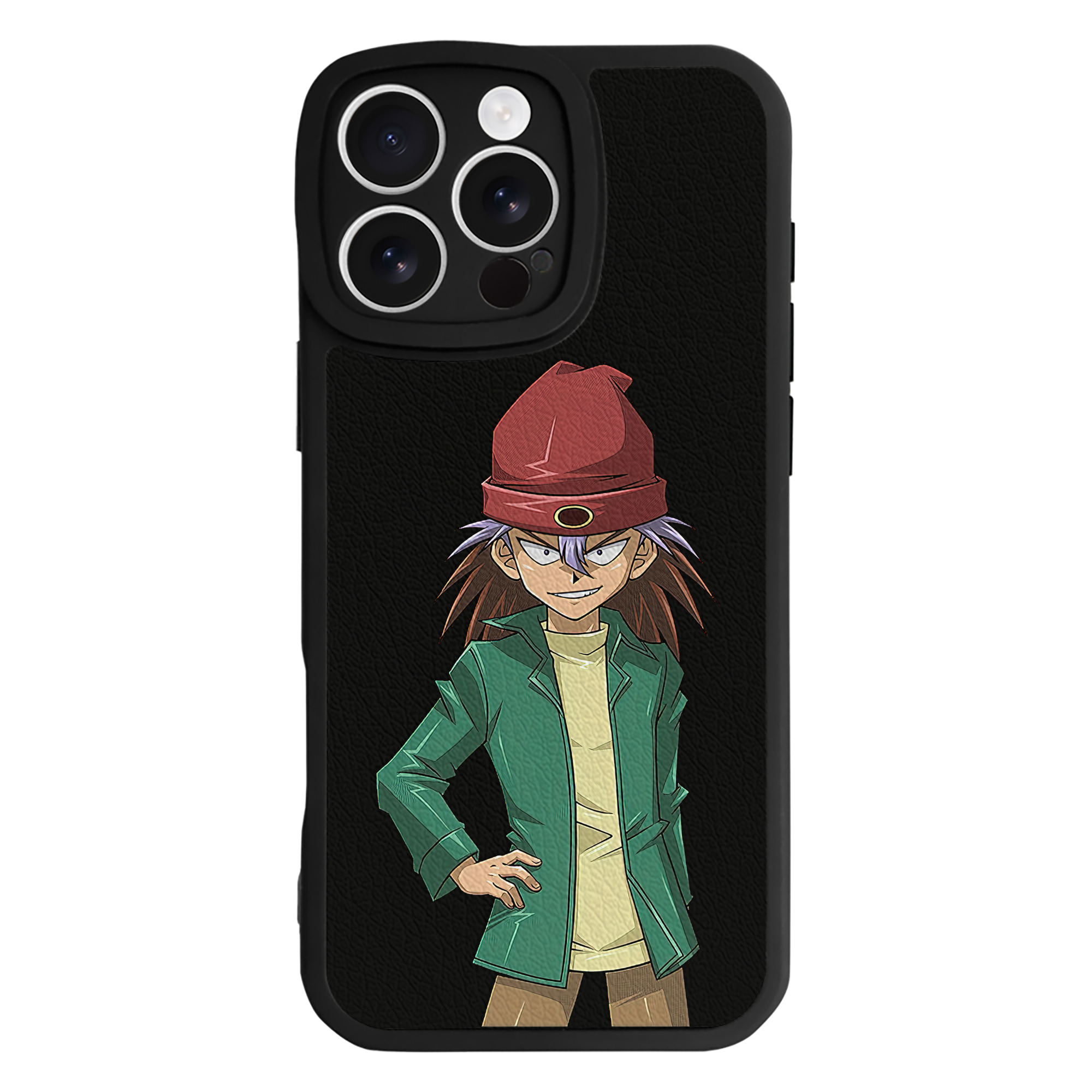 （画像用） 遊☆戯☆王 Yu-Gi-Oh! 【iPhone 16シリーズ対応】シリコンスマホケース（レザー調） 材質：シリコン